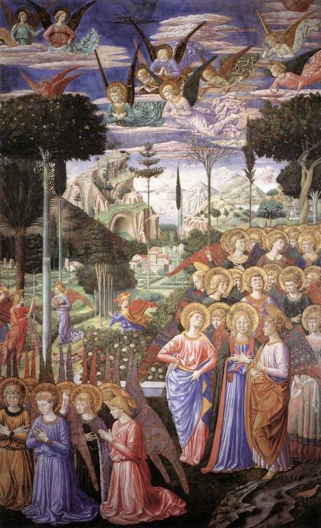 Angels in Adoration, by Benozzo Gozzoli, Cappella dei Magi, Palazzo Medici Riccardi, Florence.