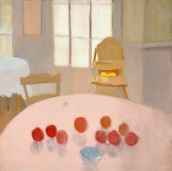 stilllifequickheart:  Fairfield Porter Pink Table Top 1970