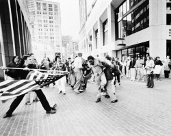 The Soiling of Old Glory protest against