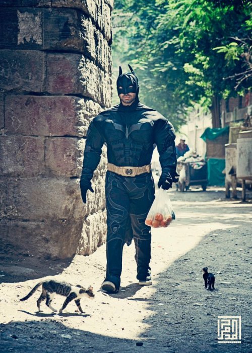 zaatarwitholives:idterab:Batman’s Day Out.Photographer: Ahmed MouradLocation: EgyptSource: Idt