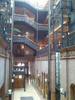 The Bradbury building from Blade Runner