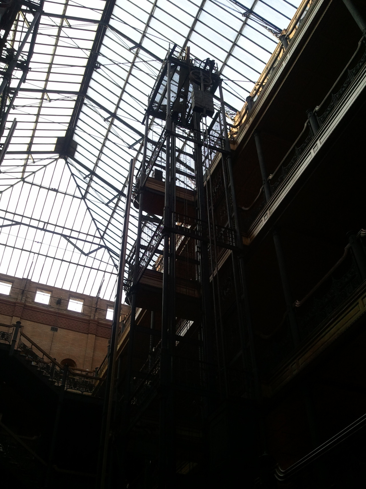 The Bradbury building from Blade Runner