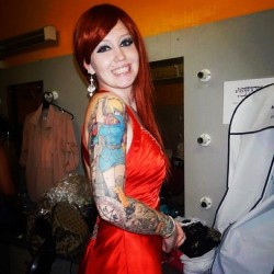 xnymphadorax:  Backstage at the Miss Ink