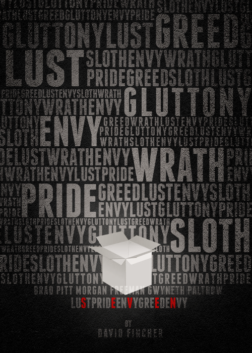 minimalmovieposters:  Se7en by becomevengeance 