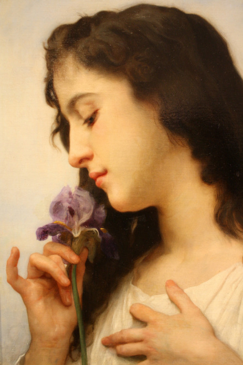 artemisdreaming: Woman with Iris, 1895 William-Adolphe Bouguereau