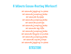 getting-that-ripped-body:  I just did that, i’m sweating lol probably because i’m so out of shape. But do it! I feel good now! theother-side-ofsanity  longest 6 minutes of my life