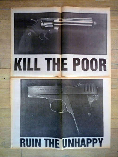 KILL THE POOR RUIN THE UNHAPPY by Robert Filippini