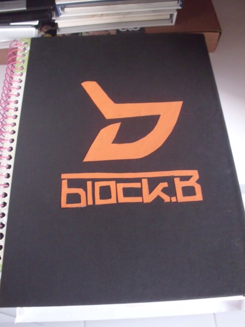 livelittle:  I customized my notebooks from school.Although I will do one of B1A4:3