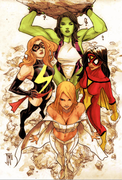  The Women Of Marvel // artwork by Francis