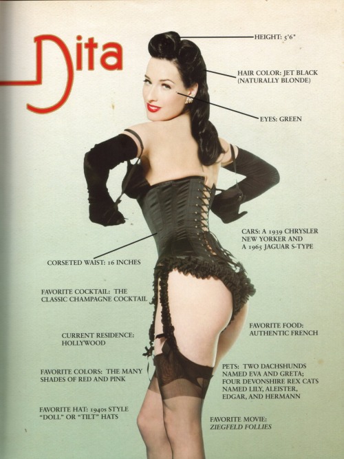  Dita Von Teese  adult photos