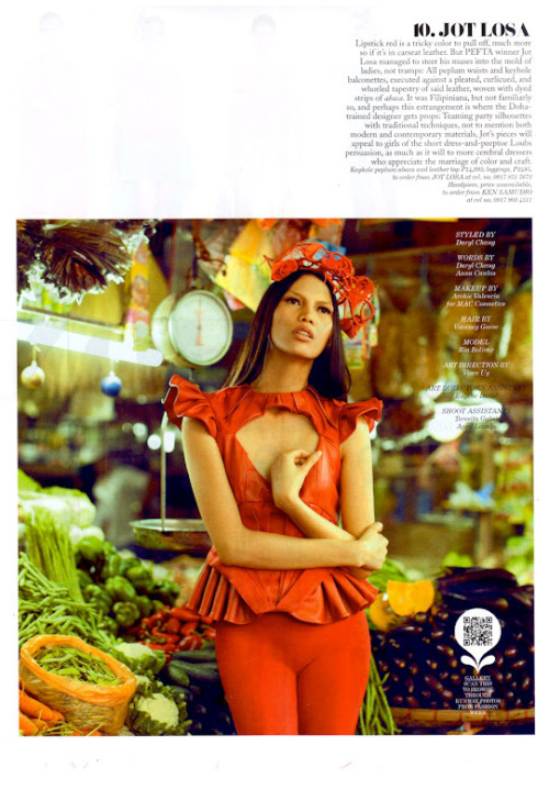 Preview Magazine : #PhilFashionWeek S/S 2012 Top 10 Collection | Ria Bolivar by Roy Macam