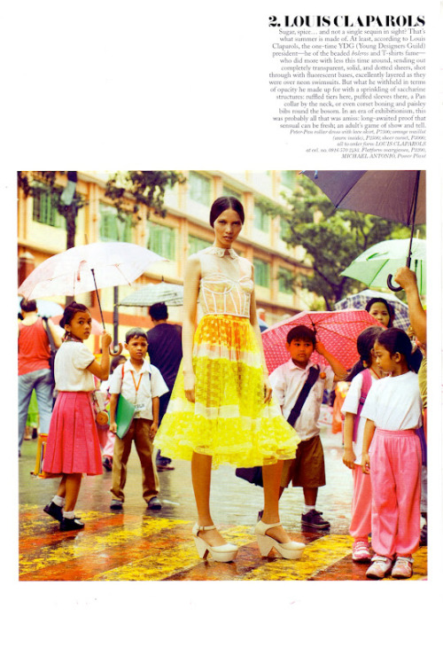 Preview Magazine : #PhilFashionWeek S/S 2012 Top 10 Collection | Ria Bolivar by Roy Macam