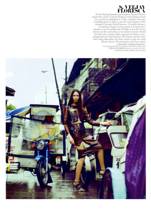 Preview Magazine : #PhilFashionWeek S/S 2012 Top 10 Collection | Ria Bolivar by Roy Macam