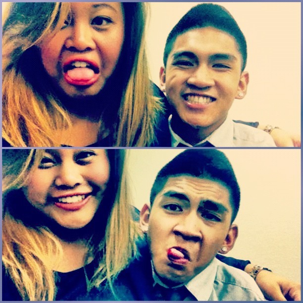 @kristinalauren is a fun person haha. Checkout my bleeding tongue and awkward dimple.
