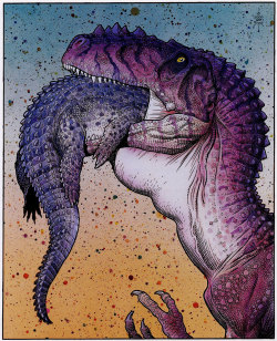 comixcetera:  From The New Dinosaurs by William Stout 