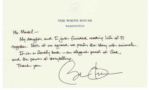 Oh, the President has never sent you a handwritten thank you note? I’m sorry for your life.