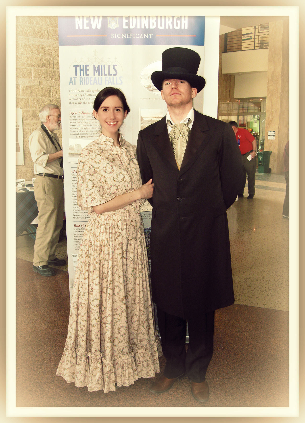 Me and a fella named Simon as Thomas McKay and Ann Crichton, founders of New Edinburgh area of Ottawa
Ottawa Heritage Day, 21st of February 2012