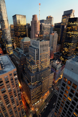 simplynorule:  Late Afternoon over Midtown Manhattan, New York City (by andrew c mace) 