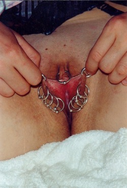 pussymodsgalore  HCH piercing with ring,