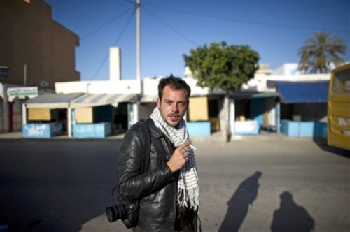 farhaaan:Undated images of French photographerRemi Ochlik as he was covering the Tunisian revoluti