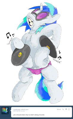 applebeansokay:  uh, vinyl scratch doing