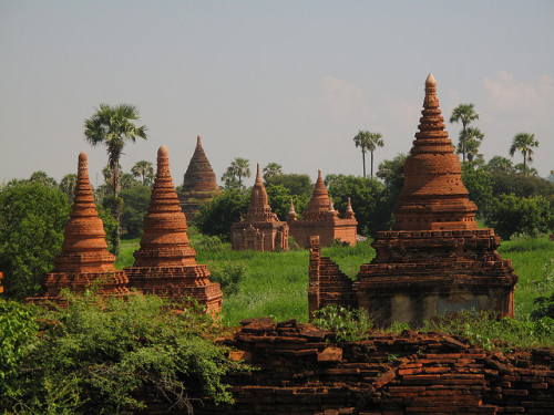 by Patrice_Muc8 on Flickr.Pagoda scenery in Bagan, Myanmar.