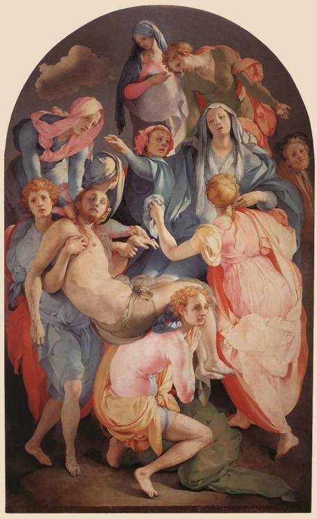 The Deposition from the Cross, by Pontormo, Cappella Capponi, Chiesa di Santa Felicita, Florence.