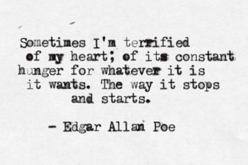 I ahdore Edgar Allan Poe and his work. <3