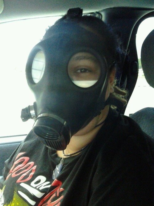 Haha seriously best birthday ever! i got my new laptop ;P  and i got the gas mask