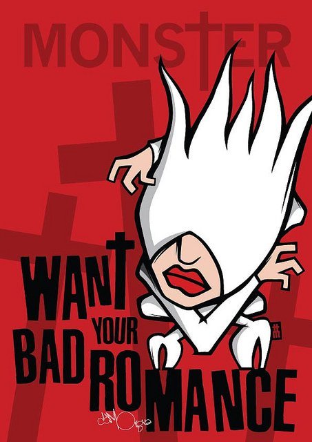 minorfour:  Lady Gaga Music Video Illustrations by Da Morgue. 