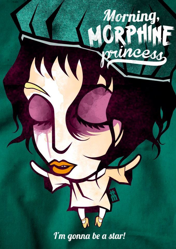 minorfour:  Lady Gaga Music Video Illustrations by Da Morgue. 