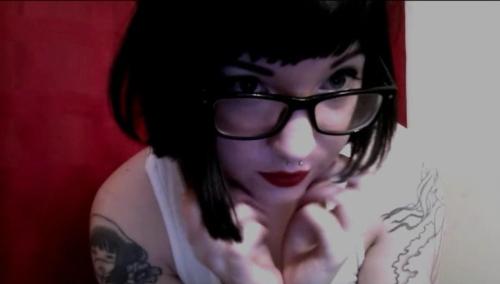 hipeach:New baby oil video! $15adorable with glasses on 