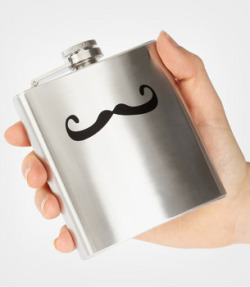 Stainless Steel Mustache Flask