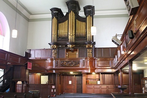 The organ at which Handel composed the Messiah, at St. Michan&rsquo;s Church, Dublin, Ireland.