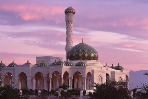 by NaturalLight on Flickr.Al Zulfa Mosque in Seeb, Oman.