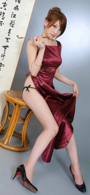 blendy999:  (via 红色旗袍装正妹 anonymous girl｜亜 洲 美 女 大 全)