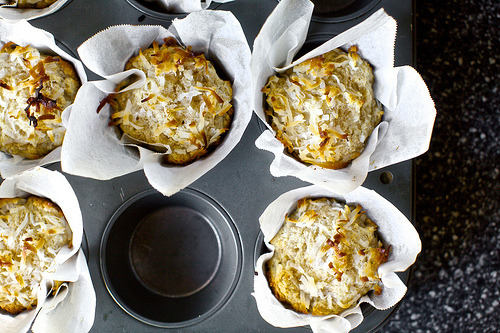 Double coconut muffins