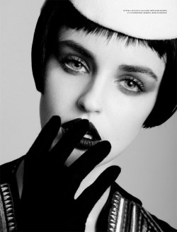 inspirationgallery:  Megan Hind by Raphael Delorme &amp; Thierno Sy for L’Officiel Ukraine. -converted to b&amp;w 