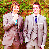 the-absolute-best-gifs:  Happy 26th Birthday, James &amp; Oliver Phelps! Follow this blog, you will love it on your dashboard 