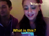 fallenforgrande:  Ariana and Frankie’s reaction to seeing my edit of her and Justin