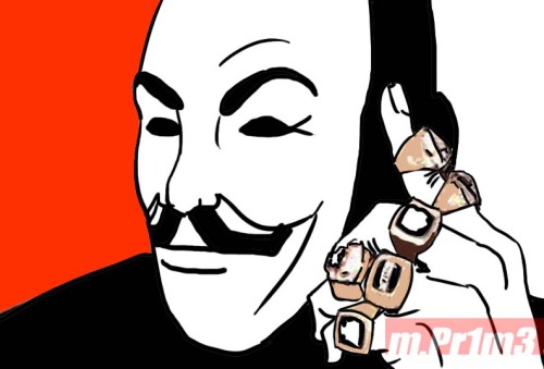 mpr1m3:  ?    looks like a blend between jordan and v for vendetta. i like it :)