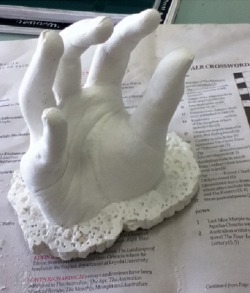 RAWR!!! my hand sculpture!! by ~jaevynguyen