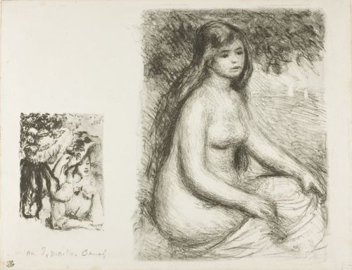 Pierre Auguste Renoir,  The Pinned Hat and the Bather, c. 1905   Art Institute of Chicago