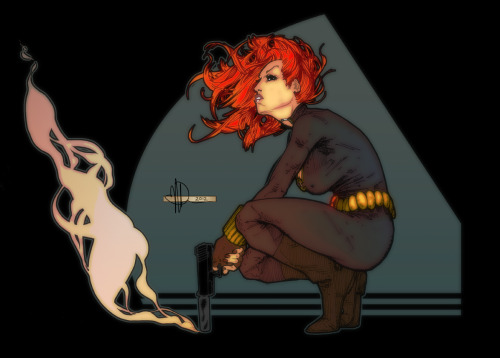comicbookartwork:Black Widow by Max Davenport