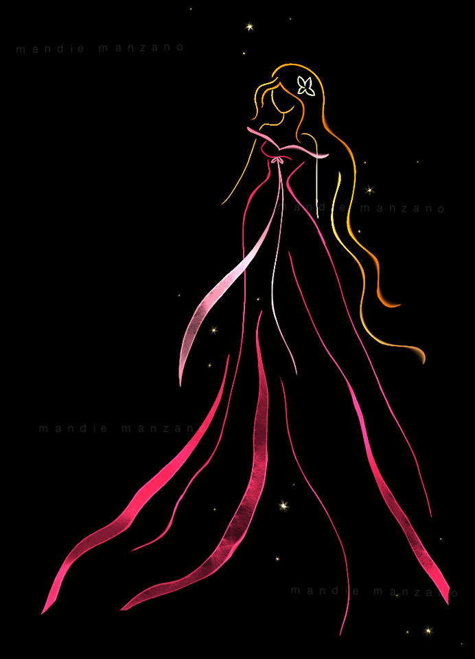 MANDIE + MANZANO — -Ribbon Art: Princesses- © 2012. Mandie Manzano.