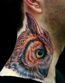 fuckyeahqualitytattoos:  Owl by Cecil Porter 