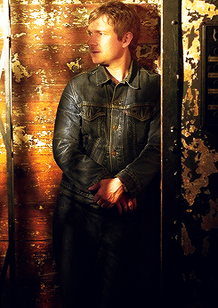 Martin Freeman only you can pose in that much denim in front of aged wood and steel and still look l