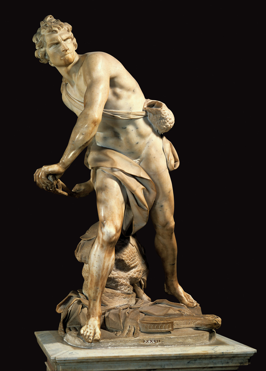 westernsurvey:   Style: Baroque Date: 1620 Artist: Bernini Name: David Study Tip: