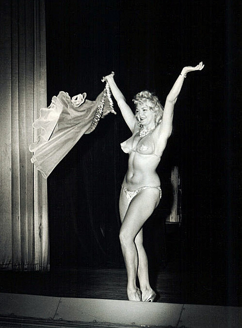 Jennie Lee   aka. &ldquo;The Bazoom Girl&rdquo;.. In performance at an