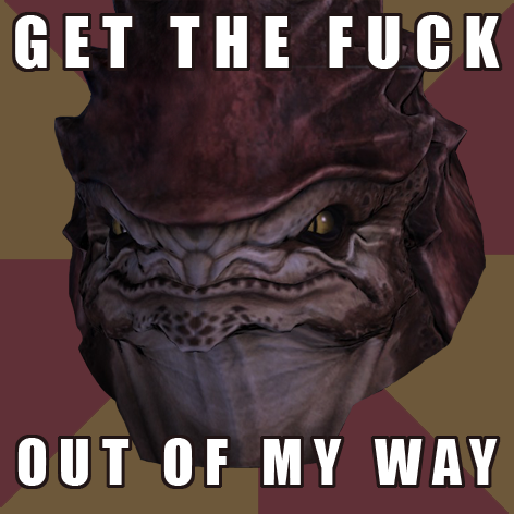 pancakesinspace:  Aaaaaaand that’s everybody!  In the demo, anyway.  Krogan soldier FTW! I pretty much exclusively kill by ramming enemies or headbutting them to death. There’s something so satisfying about ramming an enemy and seeing them go